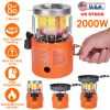 2000W 2 In 1 Camping Stove Tent Heater Outdoor Gas Stove Portable Backpacking Stove with 3 Modes 360° Radiant Heating for Camping Hiking Picnic BBQ
