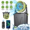 5 In 1 20000mAh 10L Bucket Portable Misting Fan Indoor Outdoor Rechargeable Camping Cooling Fan Work As Air Cooler Humidifier Power Bank & RGB Night L