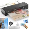 13Inch Laminator Machine Hot And Cold Mode A4 Personal Thermal Laminator With ABS Function 60S Warm-Up Time 30Mins Auto-Off for Home Office School Bus