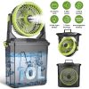 5 In 1 20000mAh 10L Bucket Portable Misting Fan Indoor Outdoor Rechargeable Camping Cooling Fan Work As Air Cooler Humidifier Power Bank & RGB Night L