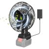 9.06In Portable Jobsite Fan Compatible with 21V Makita Battery Cordless Workshop Fan with 2 Speeds for Jobsite Garage Power Outages(Battery Not Includ