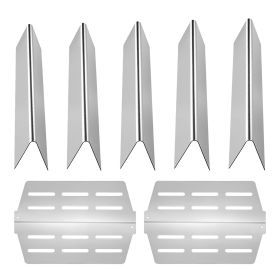 Flavorizer Bars and Heat Deflectors, 17 inch Grill Replacement Part, for Weber Genesis 300 Series Grills, Including E310 E320 E330 S310 S320 S330