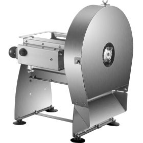 Electric Food Slicer, 10In Manual Vegetable Fruit Slicer, 0-0.4 In Adjustable Thickness Fruit Slicer Machine with Removable Stainless Steel Blade