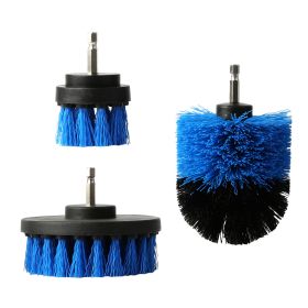 3Pcs/Set Drill Brush Power Scrubber Cleaning Brush for Car Carpet Wall Tile Tub Cleaner Combo (Option: 3PCSDrillBrushBlue)